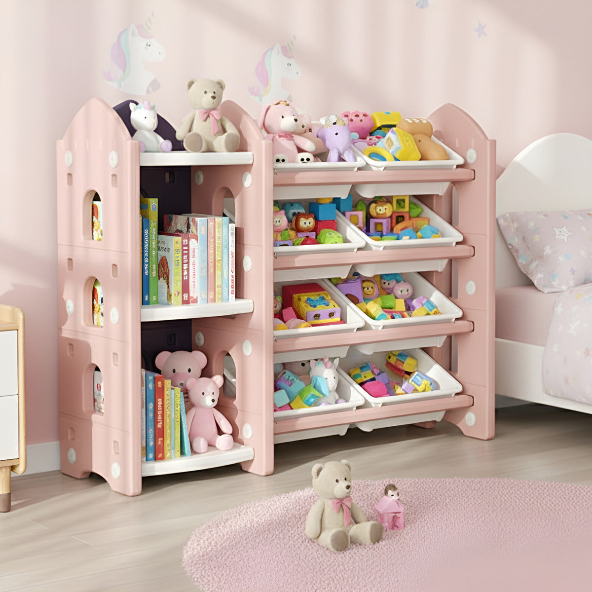 Organizador De Juguetes Mediano Nubo 8 Cestas