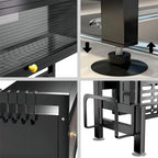 Escurridor Organizador De Platos Con Puerta Estante De 85cm Negro