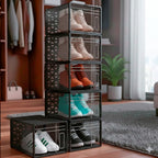 Set 6cajas Organizadoras De Zapatos Apilables Multiuso Beiti