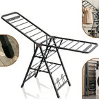 Tendedero Plegable Premium Beiti 170cm Soporta 50kg De Acero Inoxidable Negro