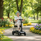 Scooter Silla De Movilidad Electrico Plegable Cuatro Ruedas
