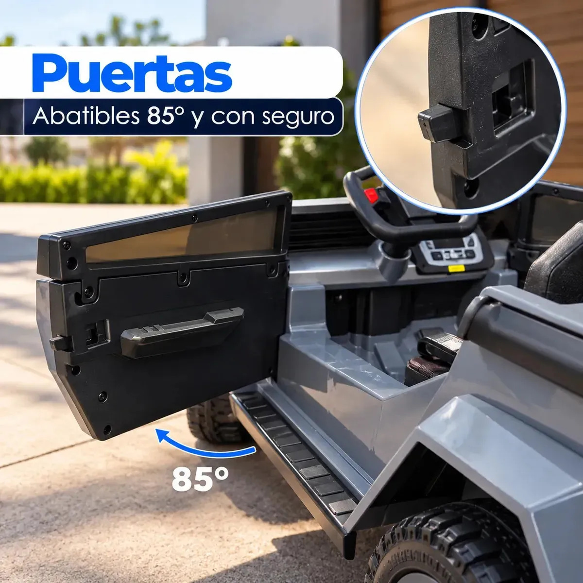 Auto Electrico Infantil Montable Tipo Tesla Cybertruck 12v