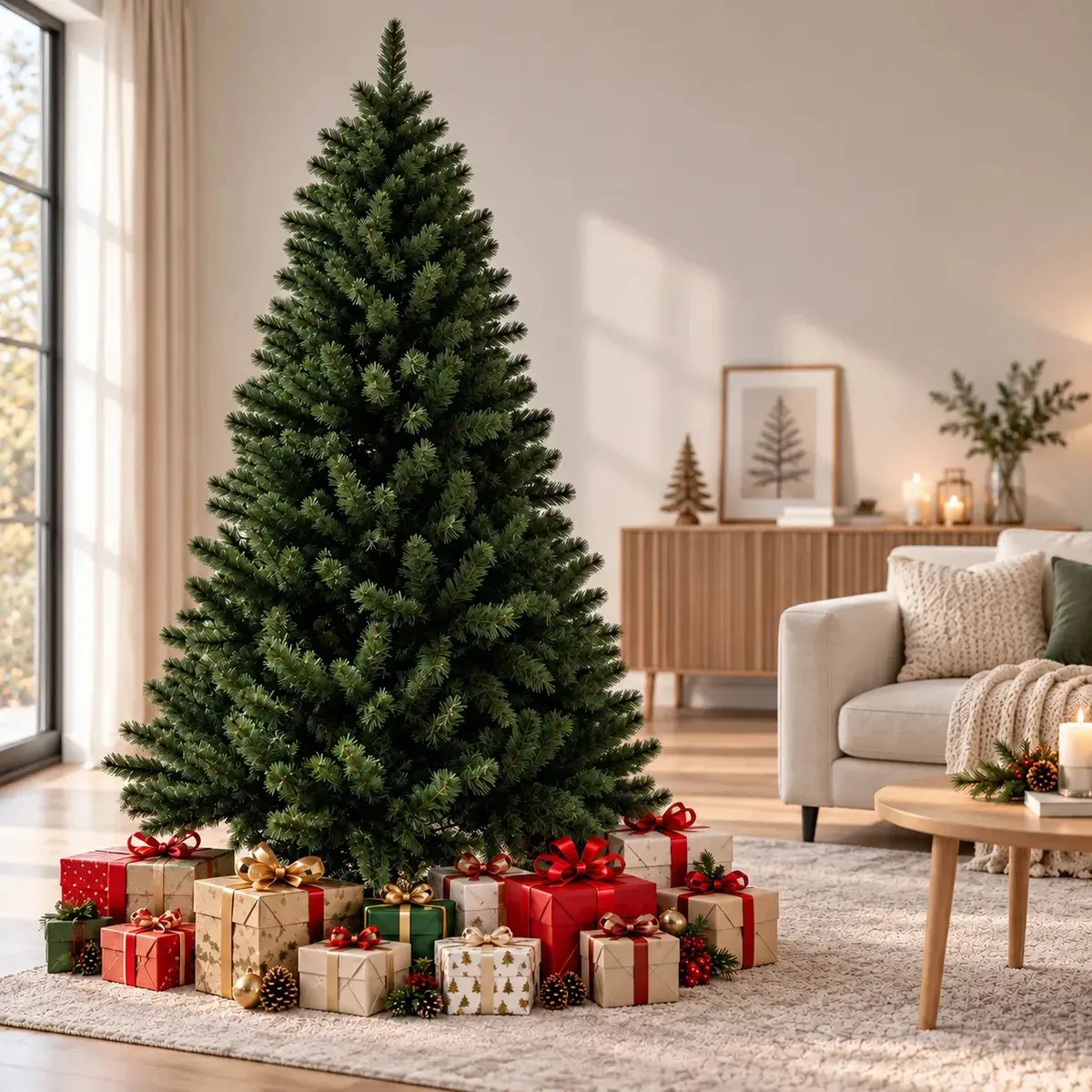 Arbol De Navidad Tradicional 1.80m Verde Artificial 750 Puntas
