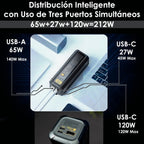 Xiaomi Powerbank 25000mah 212w Hypercarga Multipuerto Negro