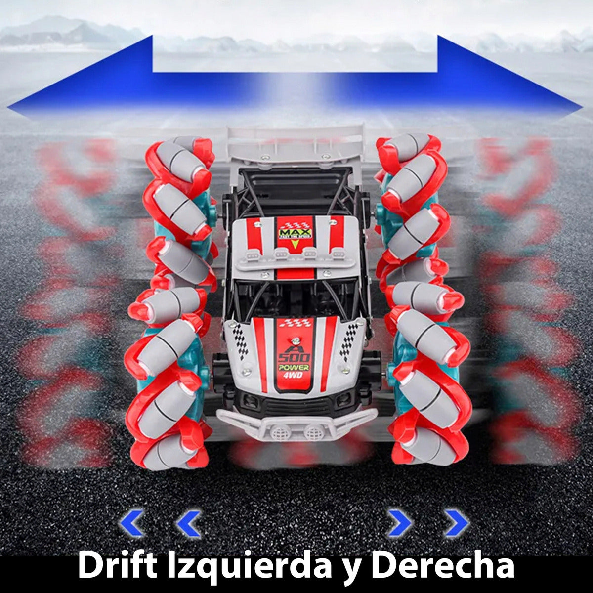 Auto Con Control Llantas Extendibles 4x4 Sensor Muñeca Drift Todo Terreno
