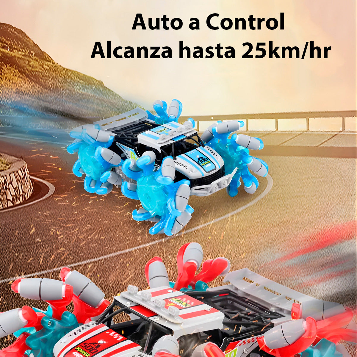 Auto Con Control Llantas Extendibles 4x4 Sensor Muñeca Drift Todo Terreno