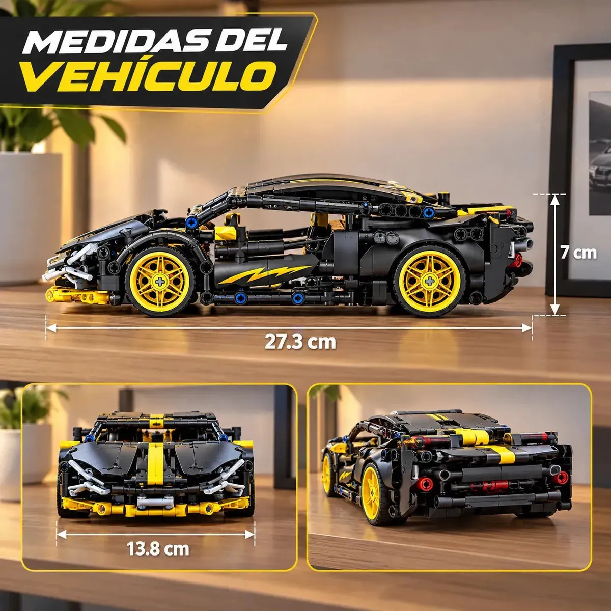 Auto Bloques Armable Lamborghini Juguete Construccion 486pzs