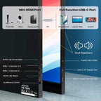 Monitor Portatil 18.5 Pulgadas 120hz Full Hd Con Parlante Y Case Negro