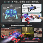 Auto Control Remoto Escalador Octopus Luces Sonido 360°