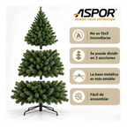 Arbol De Navidad Pino Artificial Con Luz De 1.8m 750 Ramas
