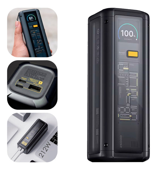 Xiaomi Powerbank 25000mah 212w Hypercarga Multipuerto Negro