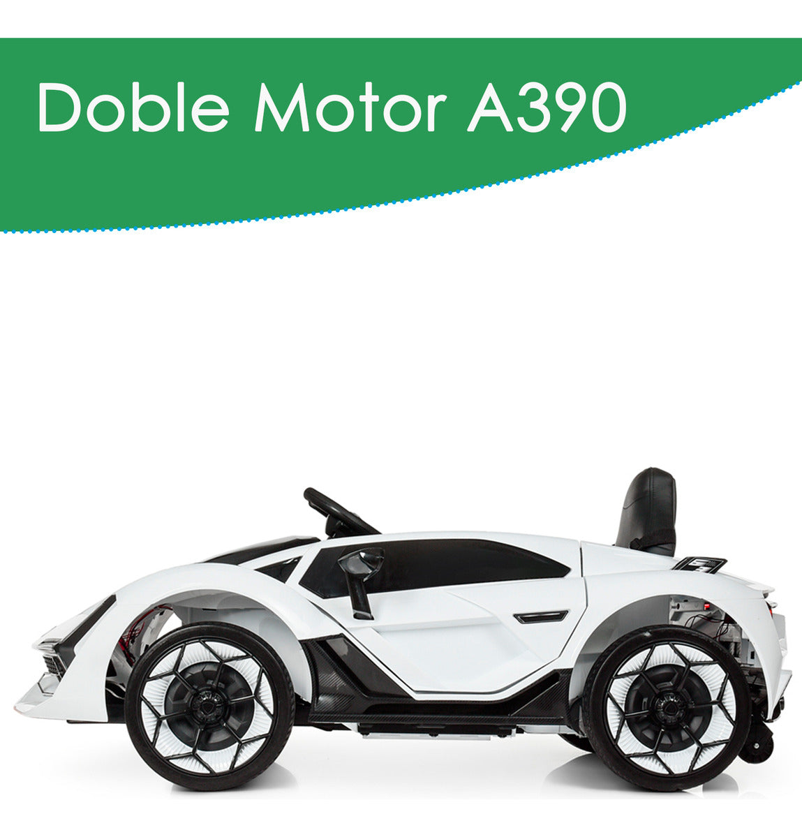 Auto Electrico Montable Lamborghini Con Boton De Reversa Corre 6km/h