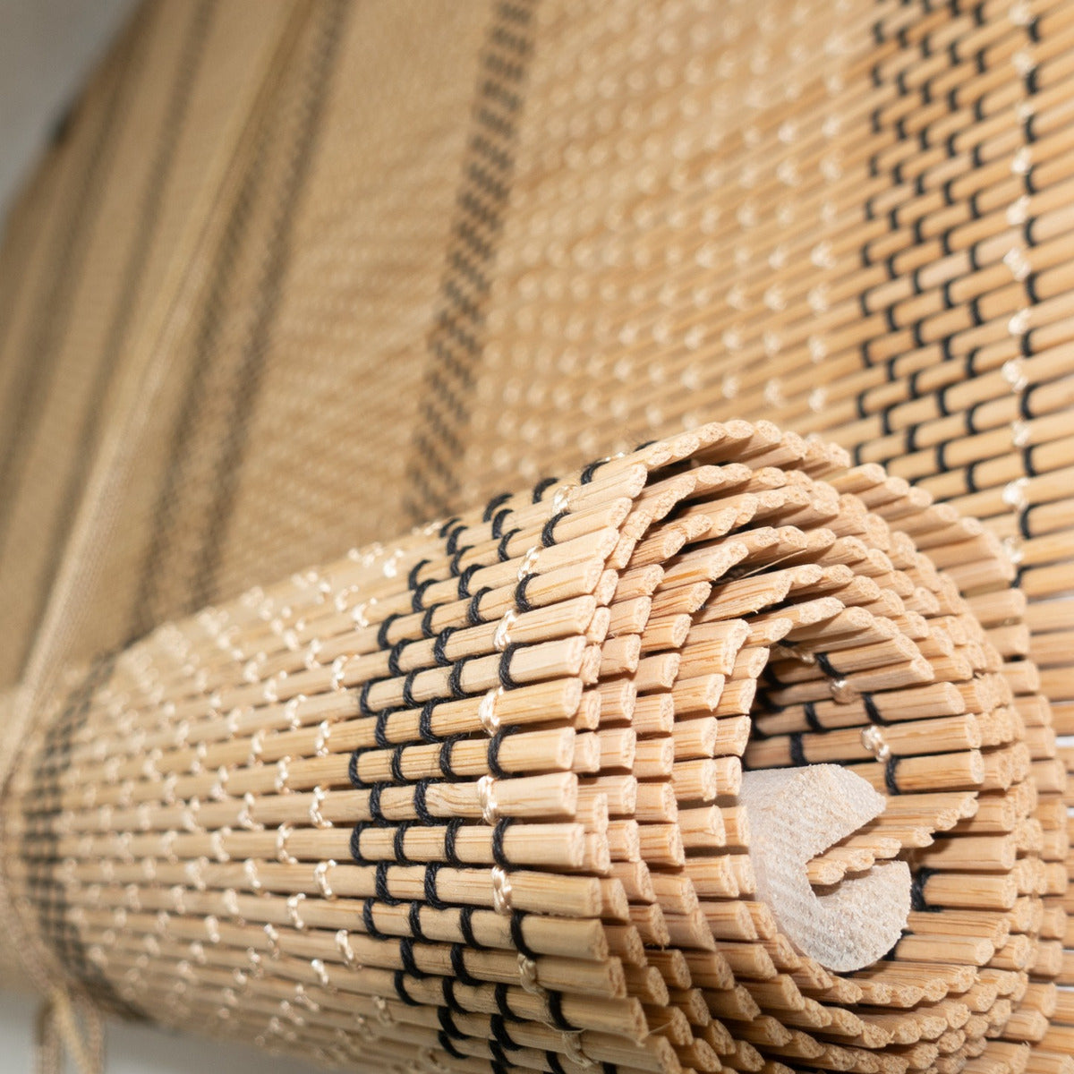 Cortina De Bambú Fino Persiana Roller Enrollable 180x180cm