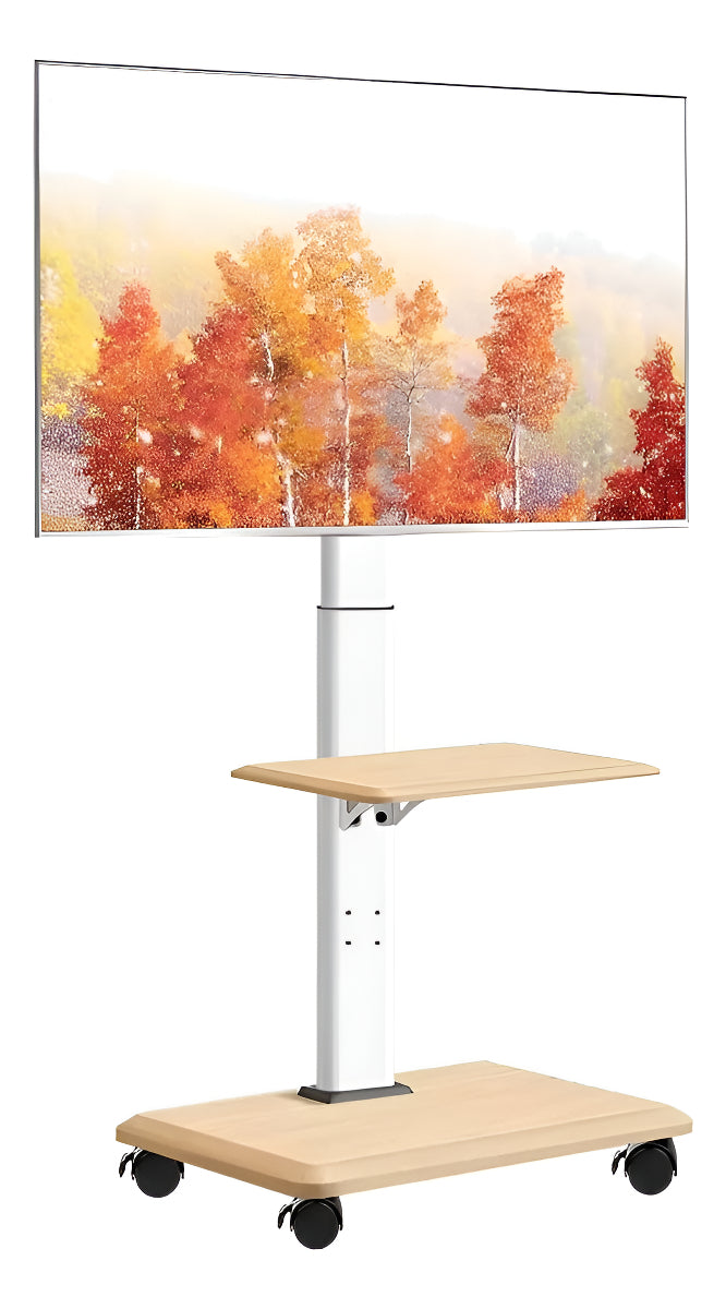 Soporte Pedestal Tv Rack Movil Con Ruedas 32 A 75 Pulgadas