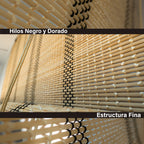 Cortina De Bambú Fino Persiana Roller Enrollable 180x180cm