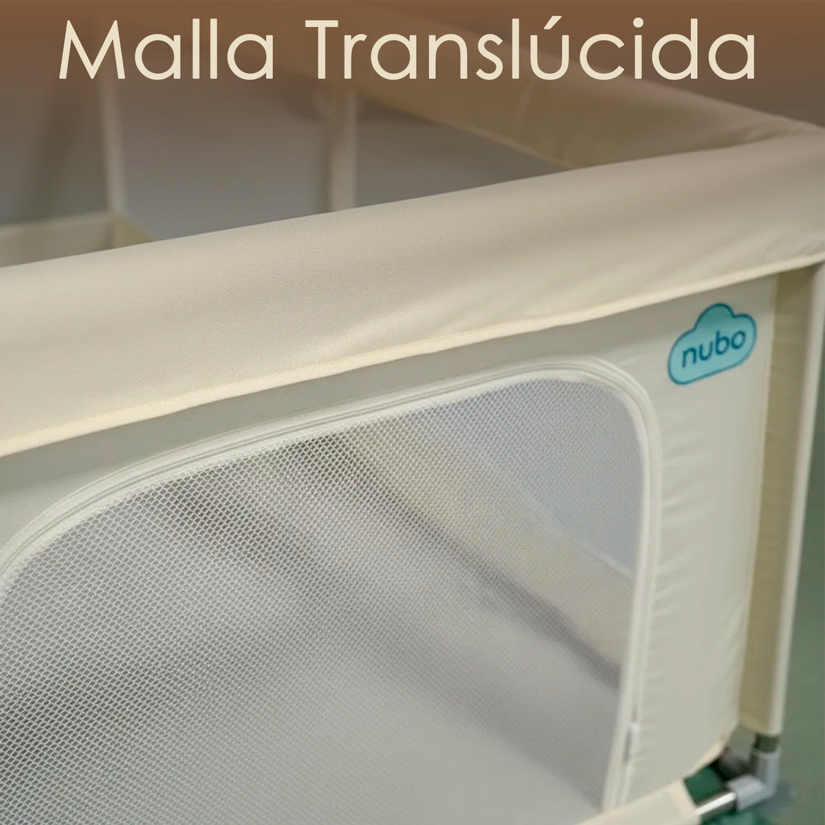 Corral Infantil Nubo Armable Malla Y Tela Oxford 180x200cm