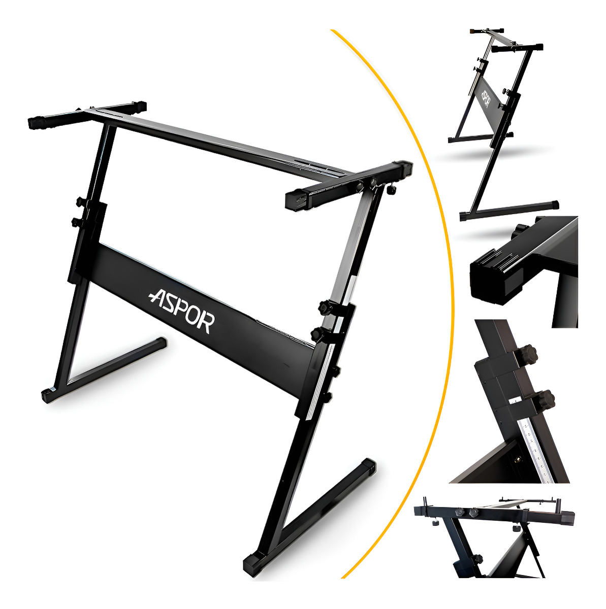 Atril Fijo Soporte Para Teclado Tipo Z Ajustable 81cm