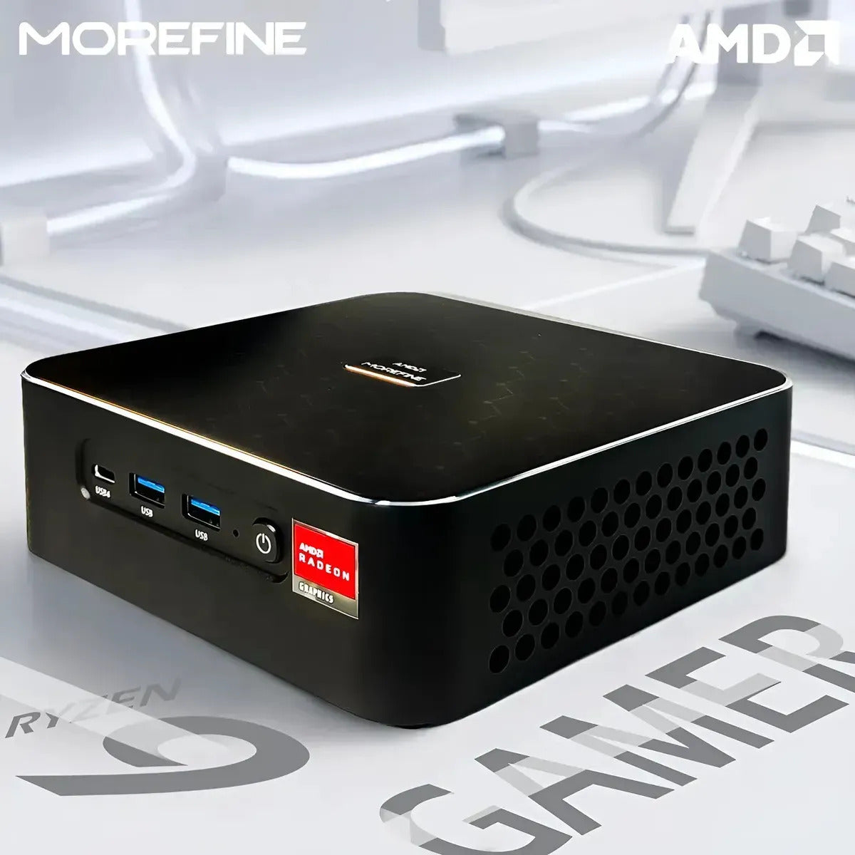 Mini PC MOREFINE M600 con AMD Ryzen 9, 32 GB RAM y 1 TB SSD para Gaming y Diseño