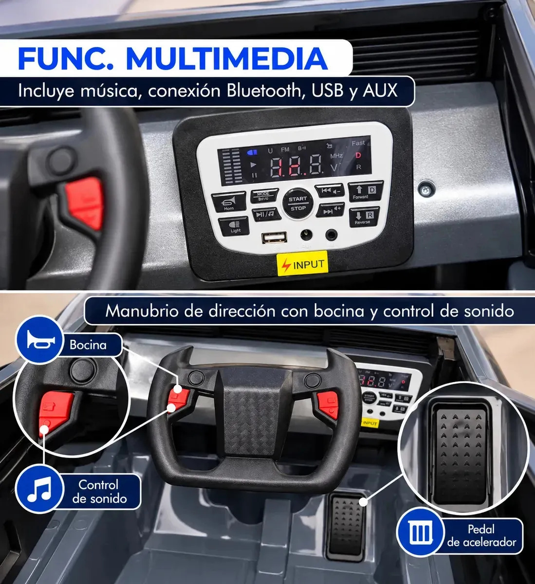 Auto Electrico Infantil Montable Tipo Tesla Cybertruck 12v