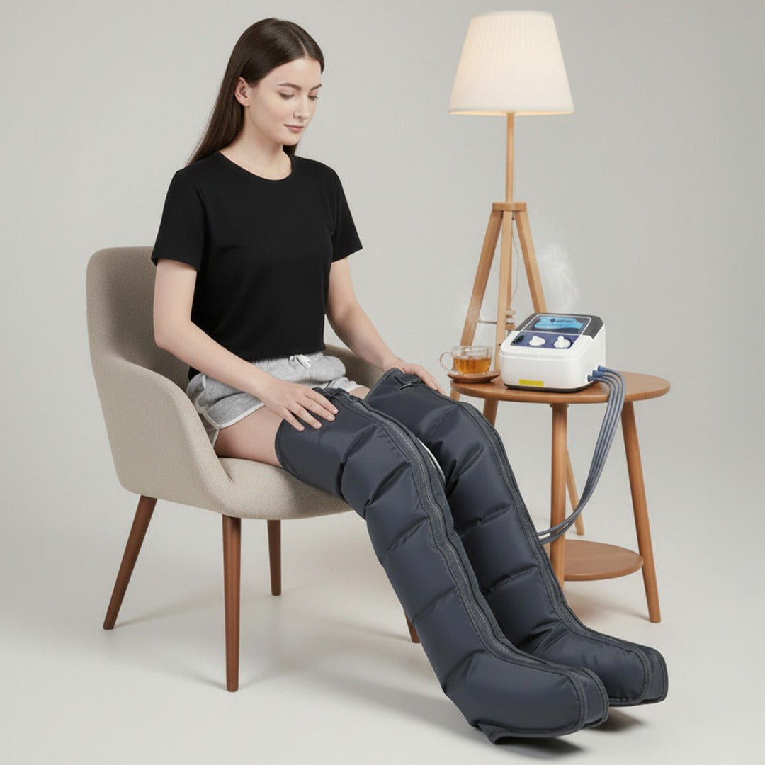 Masajeador De Piernas Electrico 6 Camaras Masajes Portatil