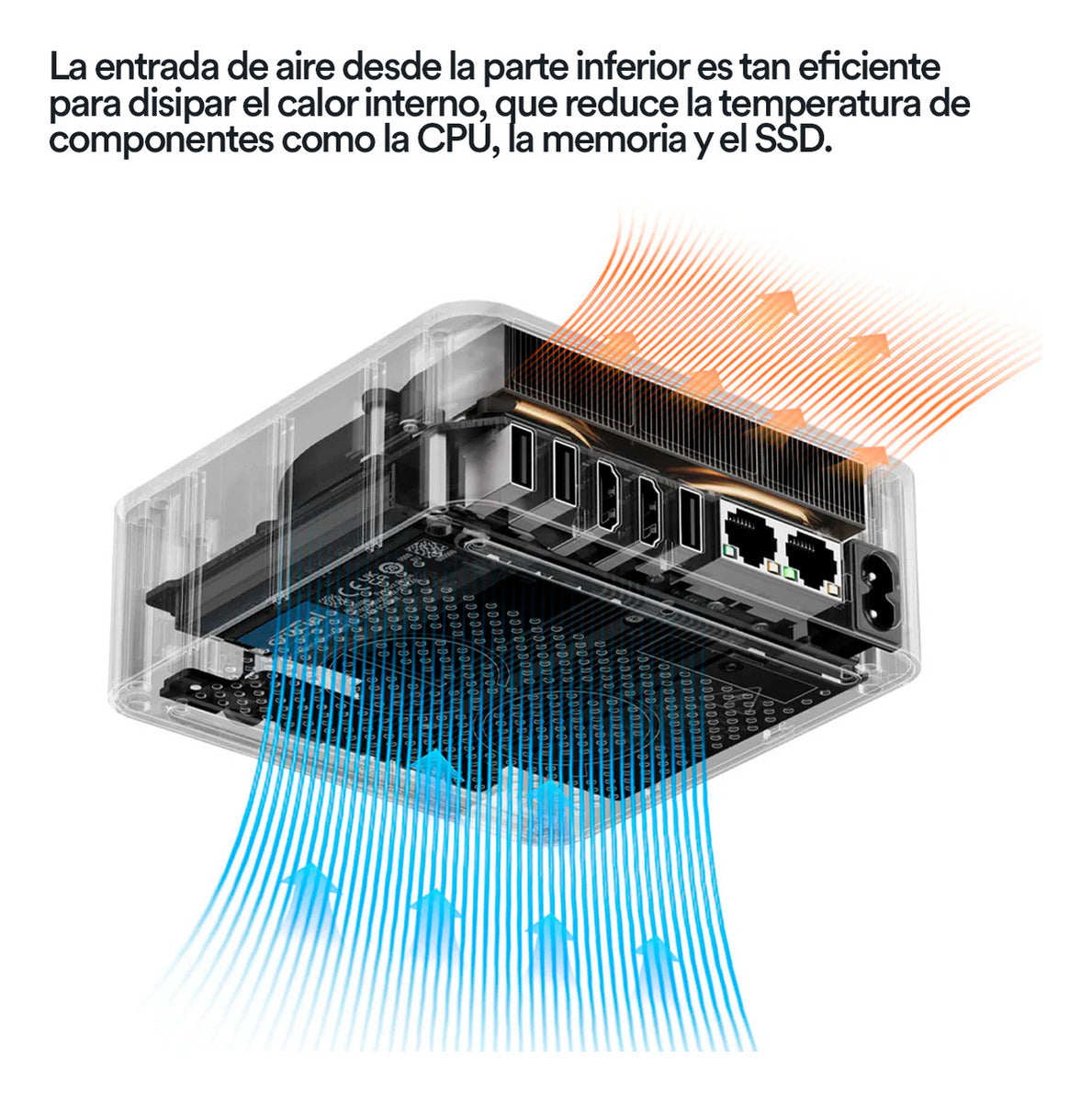 Mini Pc Beelink Eqr5 Amd Ryzen 7 5825u 16gb Con 500gb M.2 Rade