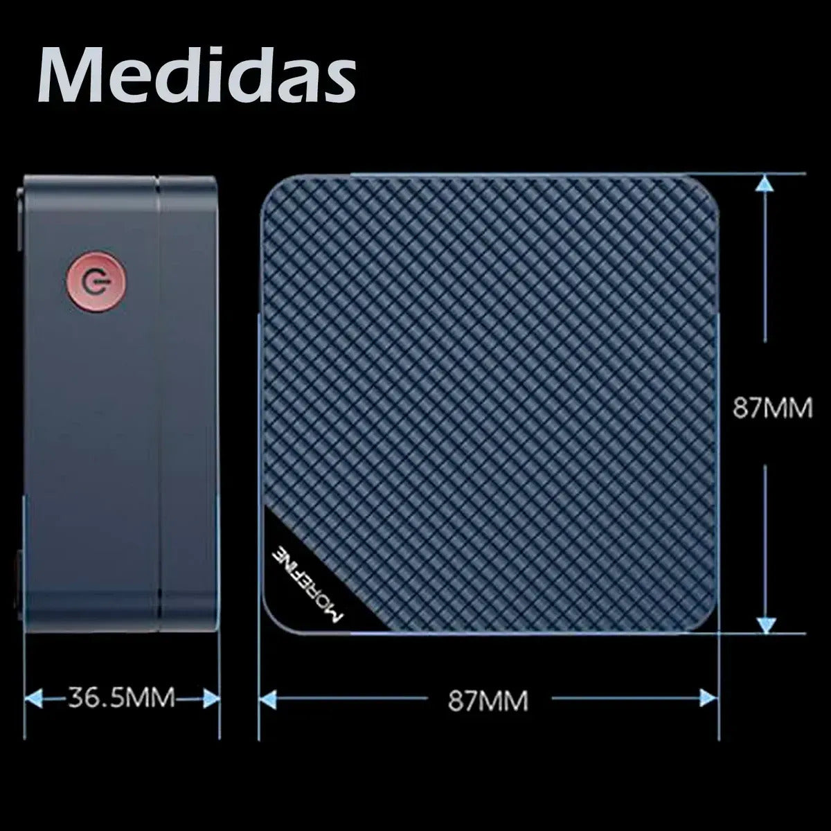 Mini PC MOREFINE M8S Intel N95 12a Generación 7nm con 12GB RAM, 256GB SSD 3.40 GHz 3 Pantallas 4K w11 home