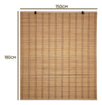 Cortina De Bambú Persiana Roller Bicolor 150x180cm Con Diseños