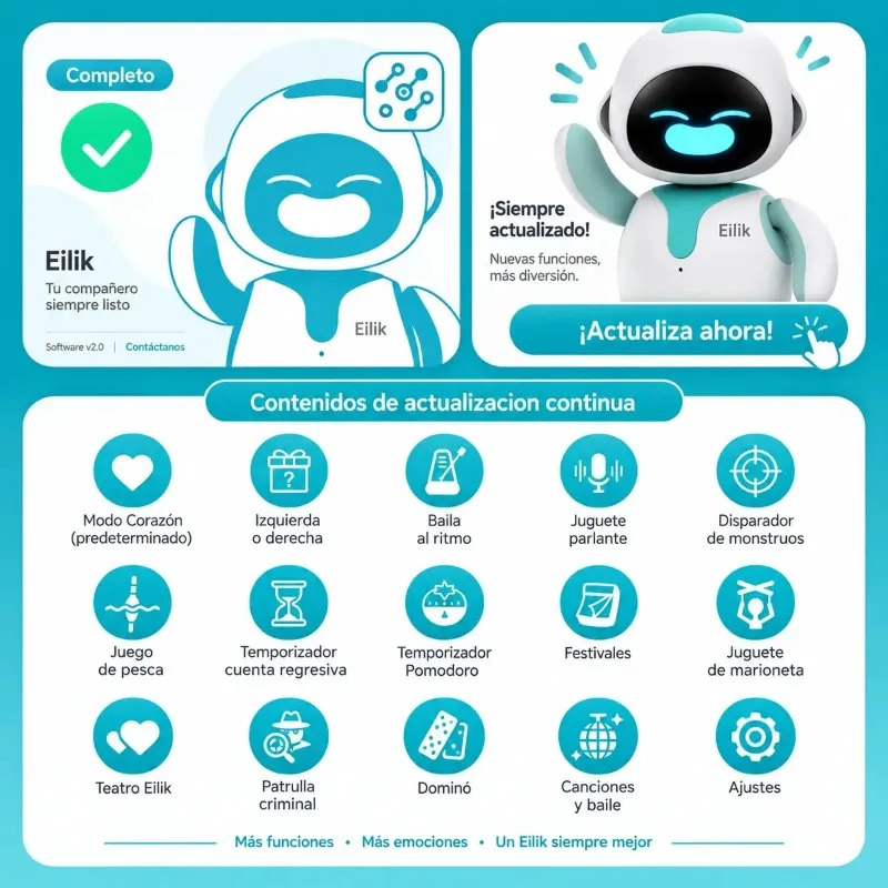 Robot Interactivo Eilik Mascota Con Inteligencia Emocional