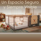 Corral Infantil Nubo Puerta Osito Malla Con Pelotas 180x200cm