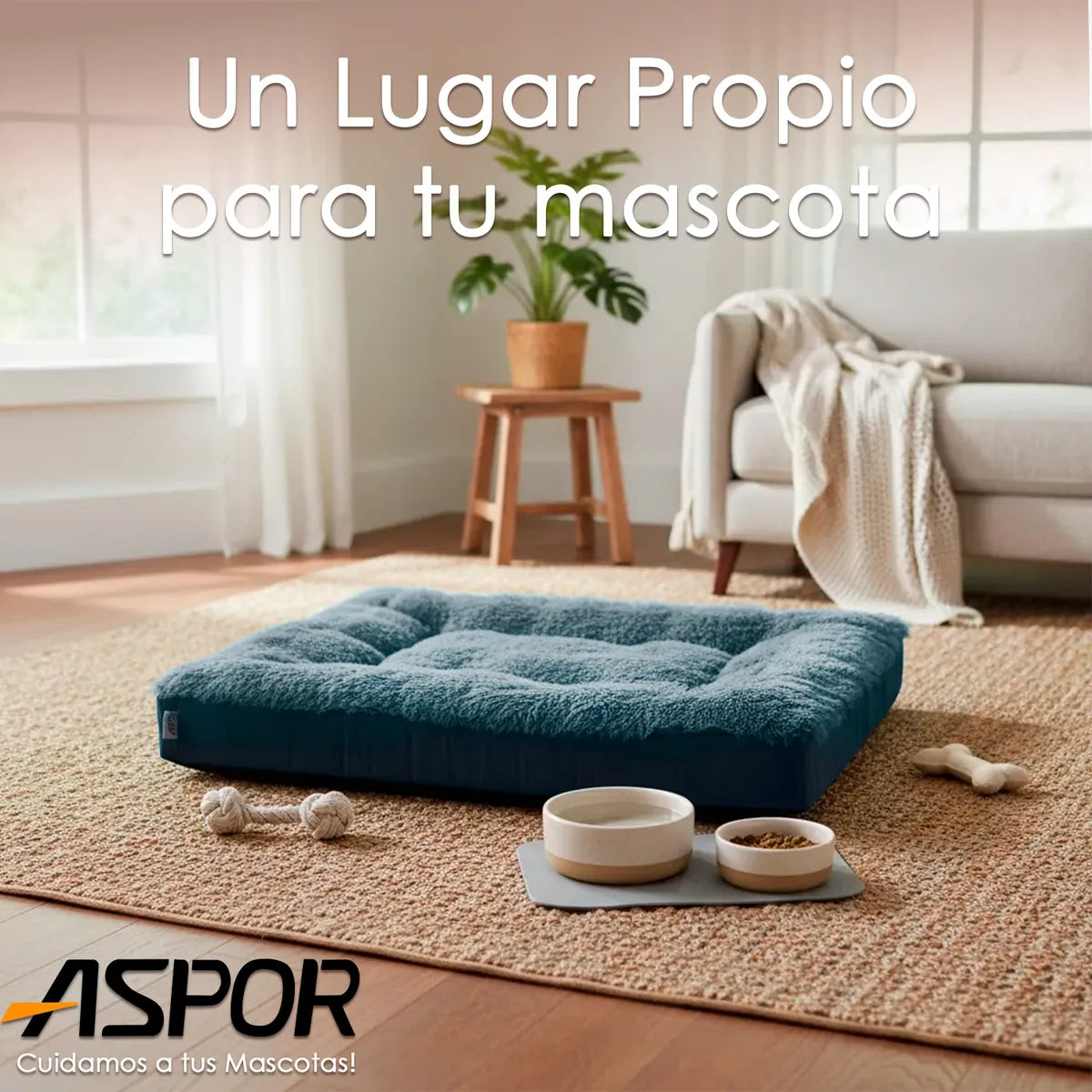 Cama Perro Polar Premium Lavable Antideslizante 77cm