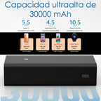 Xiaomi Power bank Cargador Portatil 30000mah 18w Boost Pro Negro