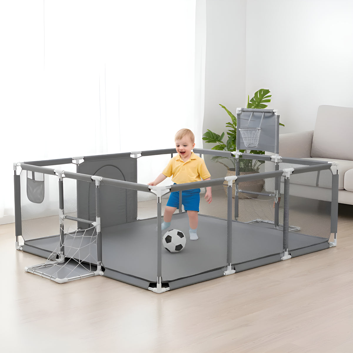 Corral bebe Infantil Nubo 3 en 1 Juegos Malla Tela Oxford 180x120cm