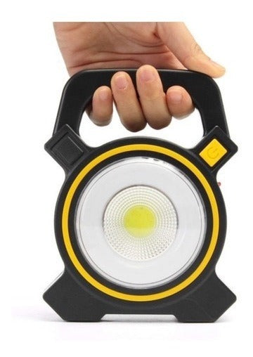 Lampara Foco Solar Usb Led Linterna Exterior Recargable