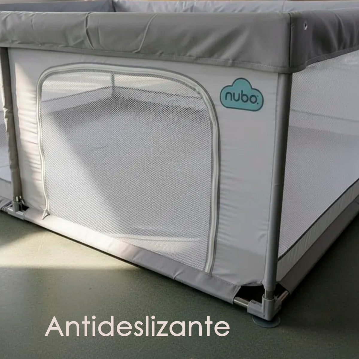 Corral Infantil Nubo Armable Malla Y Tela Oxford 180x200cm