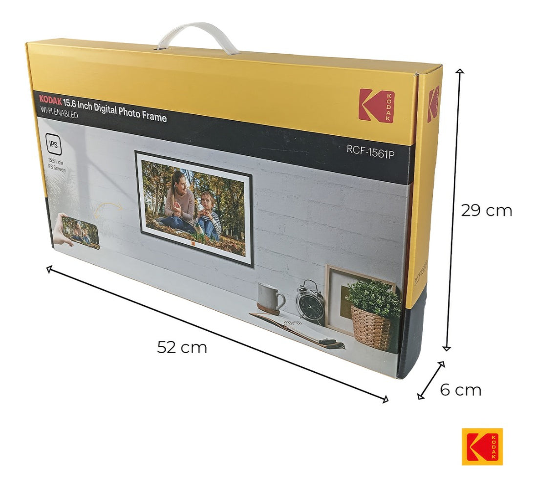 Marco De Fotos Digital Kodak 15.6'' Wifi Pantalla Táctil 32g