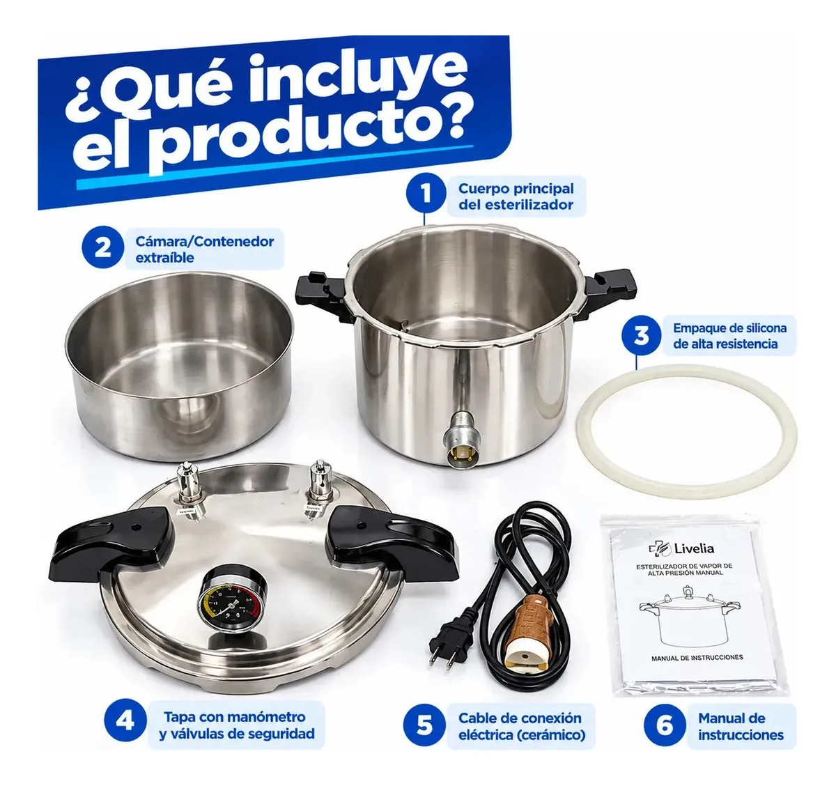 Esterilizador Autoclave Vertical Acero Inoxidable Grado Medico 12L