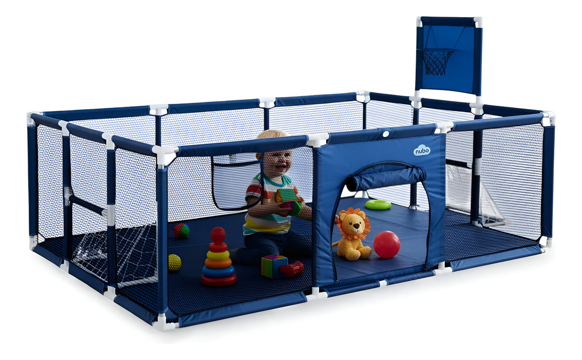 Corral bebe Infantil Nubo 3 en 1 Juegos Malla Tela Oxford 180x120cm