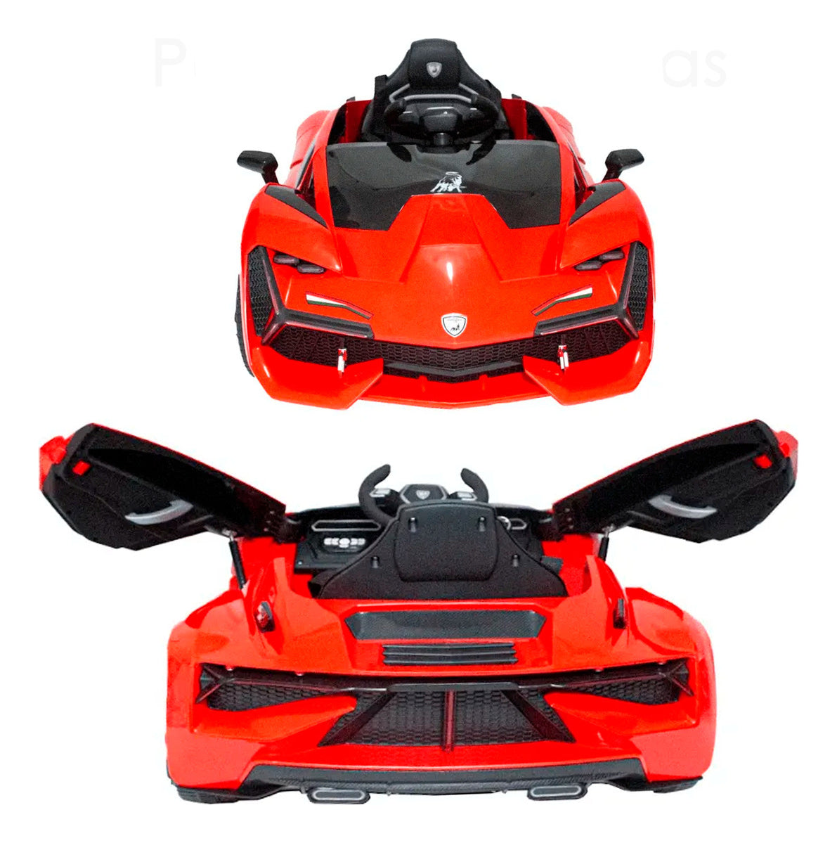 Auto Electrico Montable Lamborghini Con Boton De Reversa Corre 6km/h