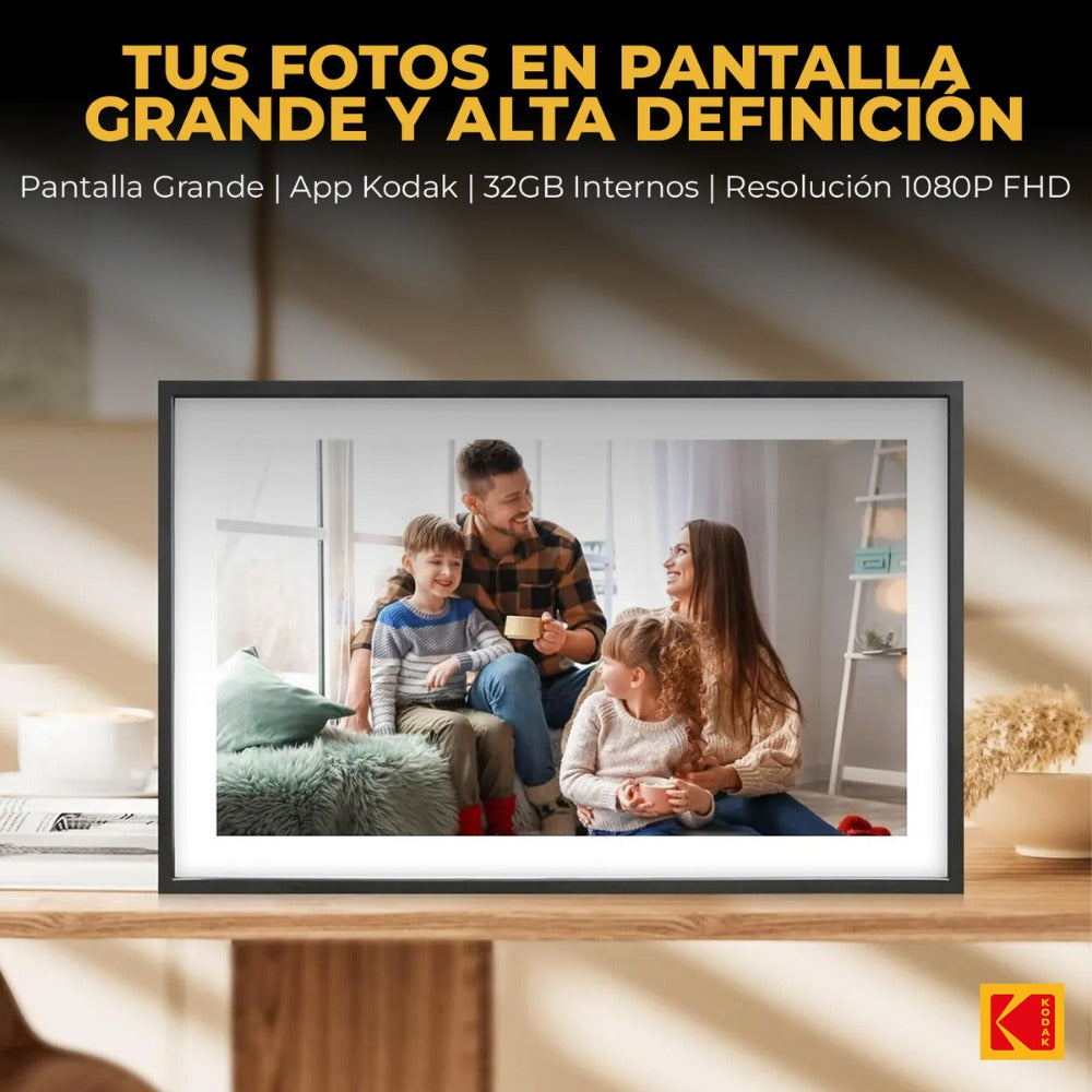 Marco De Fotos Digital Kodak 15.6'' Wifi Pantalla Táctil 32g