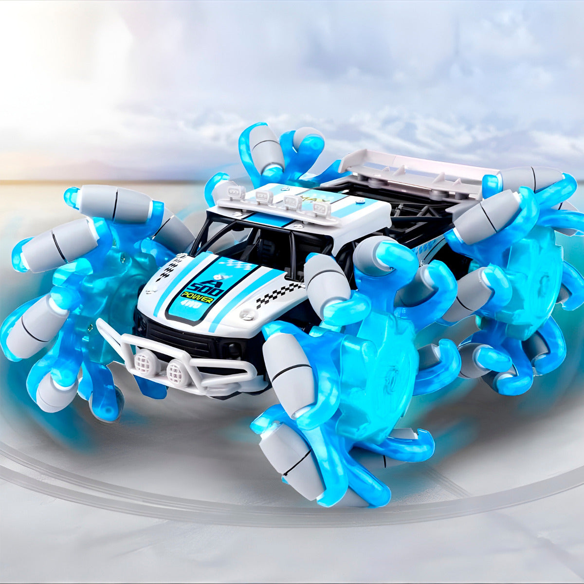 Auto Con Control Llantas Extendibles 4x4 Sensor Muñeca Drift Todo Terreno