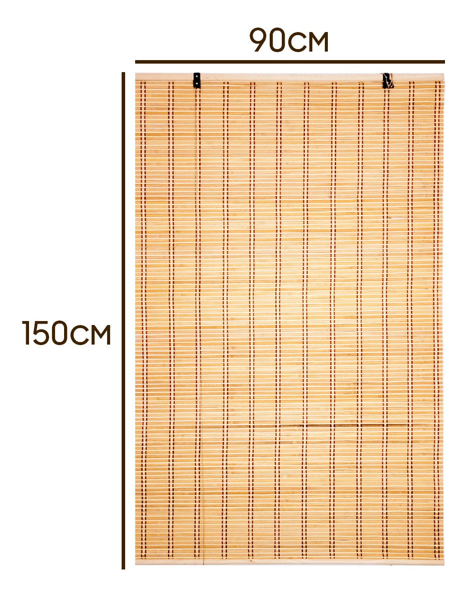 Cortina Bambú Persiana 90x150cm Roller Enrollable
