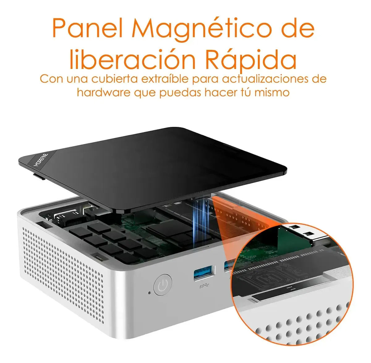 Mini Pc Morefine M7 Ryzen R3 4300u 8gb 256gb 3display 4k Uhd
