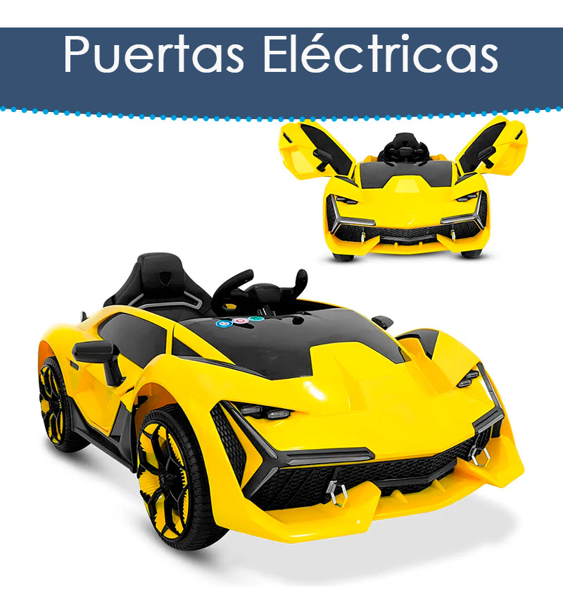 Auto Electrico Montable Lamborghini Con Boton De Reversa Corre 6km/h