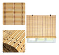 Cortina De Bambú Persiana Roller 90x180 cm Enrollable Unicolor
