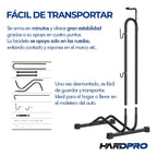 Soporte Bicicleta Quick Vertical y Horizontal Acero Negro 24 a 27.5 Pulgadas