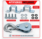 Tecle Electrico De Levante 1200kg De 12 Metros Cable Acero De 1850w Control Remoto