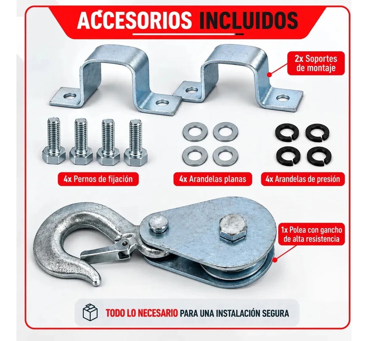 Tecle Electrico De Levante 1200kg De 12 Metros Cable Acero De 1850w Control Remoto