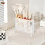 Set 16 Utensilios Cuchillos Cocina Acero Inox Silicona Beiti