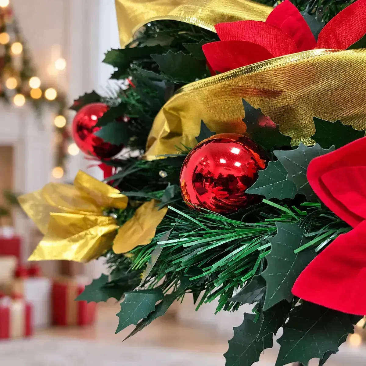 Arbol De Navidad Plegable 210 Cm Armado Facil Navideños