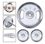 Pack 2 Disco Preolimpico 20kg C/u Cromado Profesional Agarre